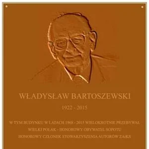 Odsłonięcie tablicy Władysława Bartoszewskiego na budynku ZAiKSu 1 odsloniecie tablicy wladyslawa bartoszewskiego na budynku zaiksu