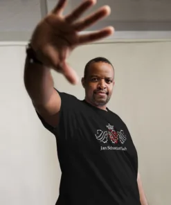 Czarna męska koszulka z pieczęcią Jana Sebastiana rozmiary od S do 5XL 22 unisex classic tee black front 2 6701176d9282e