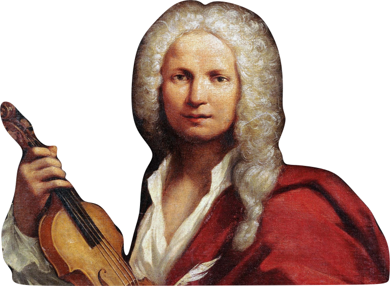 Antonio Vivaldi ze skrzypcami nobkgrd