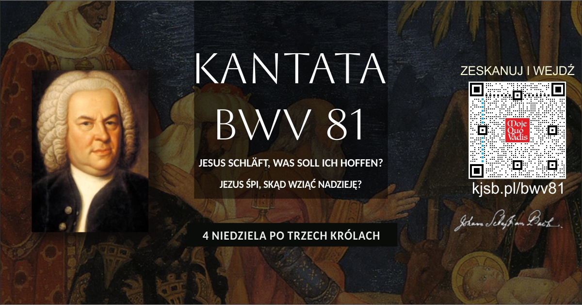 BWV 81 - Jezus śpi skąd wziąć nadzieję - okładka opracowania kantaty w leksykonie Moje Quo Vadis