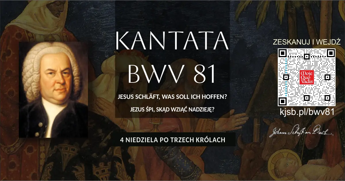 21 kwietnia 36 BWV 81 - Jezus śpi skąd wziąć nadzieję - okładka opracowania kantaty w leksykonie Moje Quo Vadis