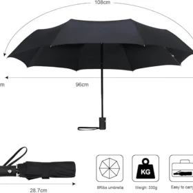 Vicloon automatyczny parasol, składany parasol,podróżny parasol, Teflon Coating, odporny na burzę, wzmocnione wiatroszczelne - obrazek 8