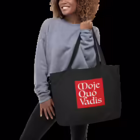 Duża organiczna torba z logiem Moje Quo Vadis