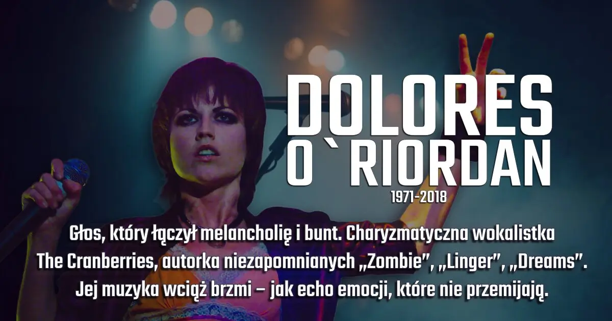 Dolores O Riordan na banerze wspomnieniowym w blogu Moje Quo Vadis - mojequovadis.pl | ppiotrr.pl