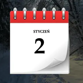 2 stycznia 3 2 stycznia - kartka z kalendarza