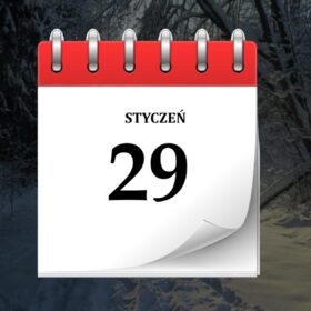 29 stycznia kartka z kalendarium na każdy dzień Moje Quo Vadis