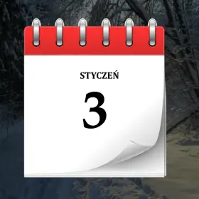 3 stycznia 5 3 stycznia - kartka z kalendarza