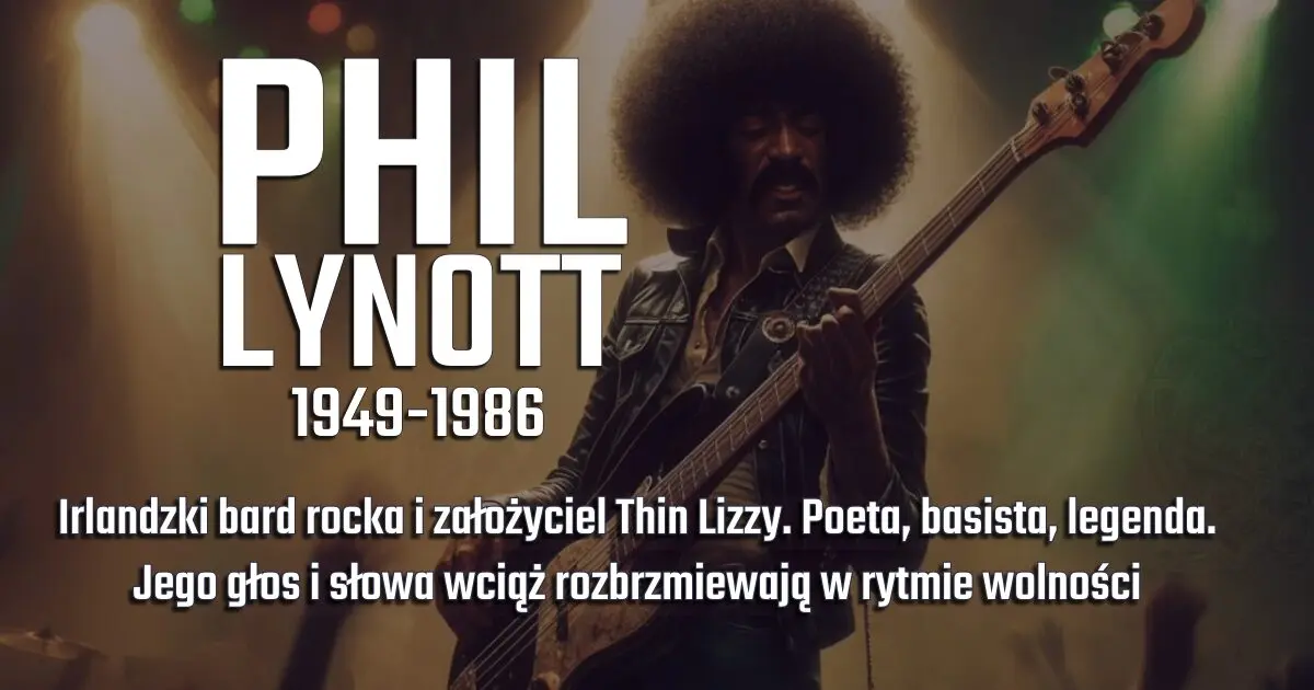 Phil Lynott na banerze wspomnieniowym w blogu Moje Quo Vadis - mojequovadis.pl | ppiotrr.pl