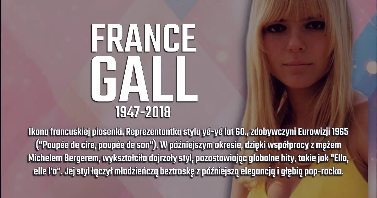 France Gall na banerze wspomnieniowym w blogu Moje Quo Vadis - mojequovadis.pl | ppiotrr.pl