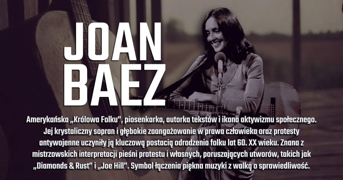 Joan Baez na banerze urodzinowym w blogu Moje Quo Vadis - mojequovadis.pl | ppiotrr.pl
