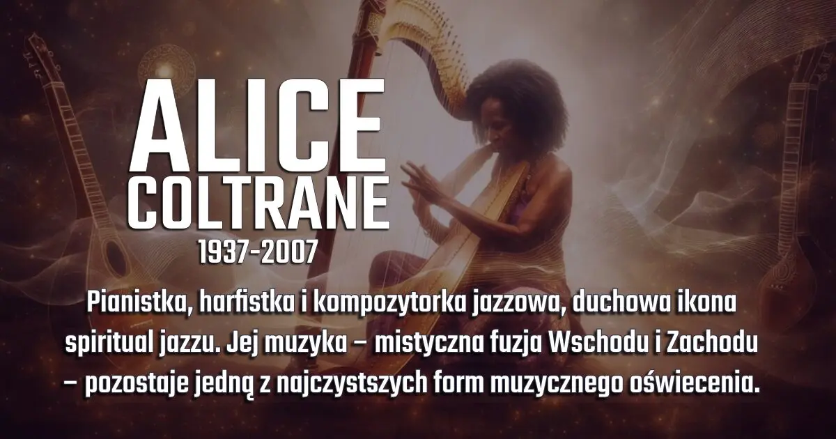 Alice Coltrane na banerze wspomnieniowym w blogu Moje Quo Vadis - mojequovadis.pl | ppiotrr.pl