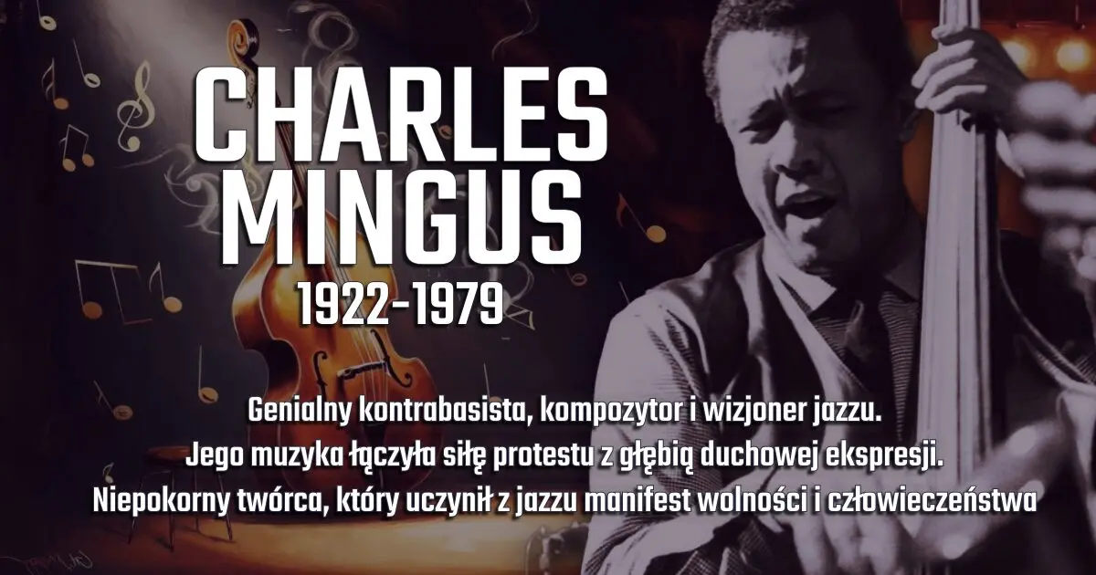 Charles Mingus na banerze wspomnieniowym w blogu Moje Quo Vadis - mojequovadis.pl | ppiotrr.pl