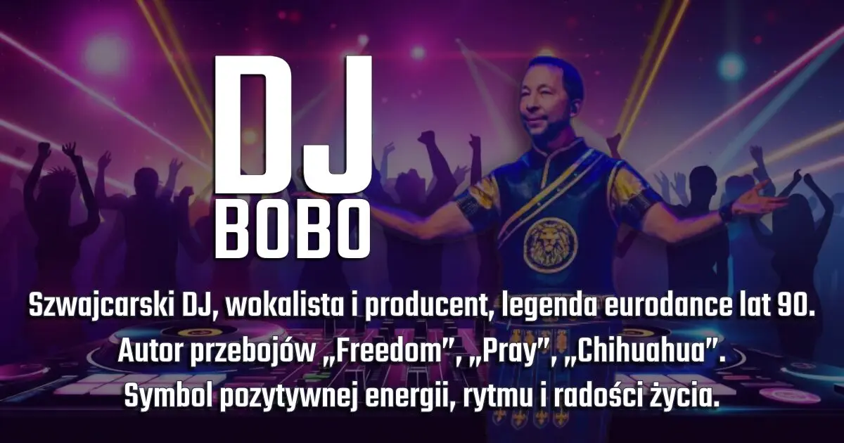 DJ BoBo na banerze urodzinowym w blogu Moje Quo Vadis - mojequovadis.pl | ppiotrr.pl