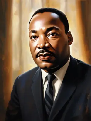 MARTIN LUTHER KING JR. (1929-1968)
Pokojowa Nagroda Nobla – 1964
Martin Luther King Jr., urodzony 15 stycznia 1929 roku, otrzymał Pokojową Nagrodę Nobla w 1964 roku za walkę o prawa obywatelskie ludności afroamerykańskiej w Stanach Zjednoczonych metodami pokojowymi, opartymi na filozofii Mahatmy Gandhiego. W wieku 35 lat był wówczas najmłodszym laureatem tej nagrody. King był przywódcą ruchu na rzecz praw obywatelskich, organizował pokojowe marsze i bojkoty, z których najbardziej znany jest marsz na Waszyngton w 1963 roku, podczas którego wygłosił słynne przemówienie "I Have a Dream". Jego działalność doprowadziła do przyjęcia przełomowych ustaw: Civil Rights Act (1964) i Voting Rights Act (1965), które zniosły segregację rasową i zagwarantowały prawa wyborcze Afroamerykanom.
