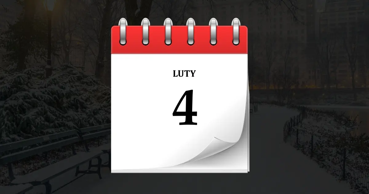 Home 23 4 lutego - kartka z kalendarza