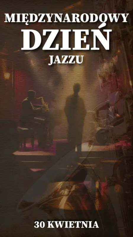 Ilustracja na wspomnienie o obchodach święta Międzynarodowego Dnia Jazzu w dniu 30 kwietnia w blogu Moje Quo Vadis - mojequovadis.pl | PpiotrR.pl