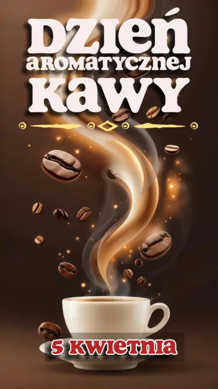 Ilustracja okolicznościowa wspominająca o nietypowym acz przez wielu uwielbianym dniu Aromatycznej Kawy w blogu mojequovadis.pl | ppiotrr.pl