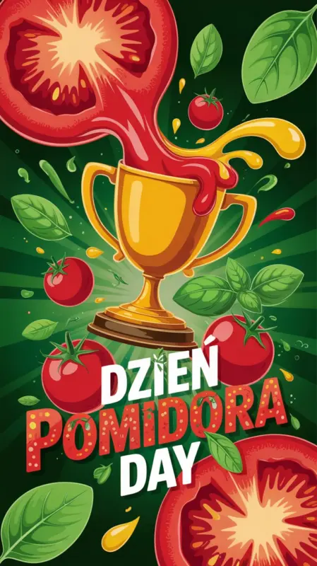 Ilustracja na wspomnienie o Dniu Pomidora - mojequovadis.pl | PpiotrR.pl