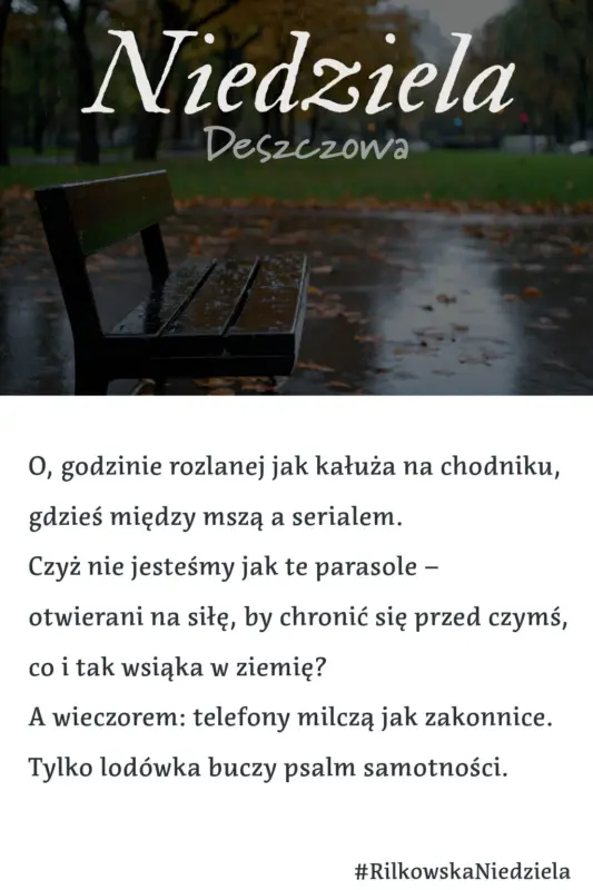 Niedzielna Elegia na 6 kwietnia