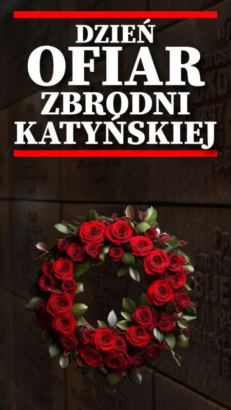 Ilustracja na wspomnienie o Dniu Ofiar Zbrodni Katyńskiej w blogu - mojequovadis.pl | PpiotrR.pl