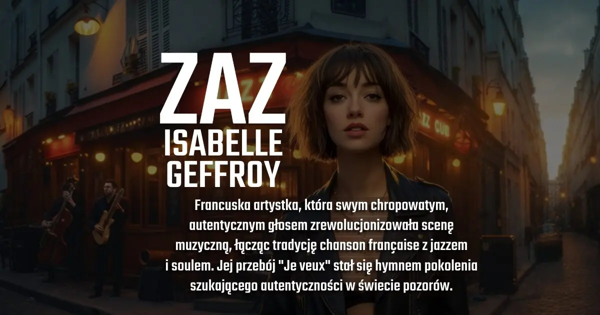 ZAZ - (Isabelle Geffroy) na banerze urodzinowym w blogu Moje Quo Vadis - mojequovadis.pl | ppiotrr.pl