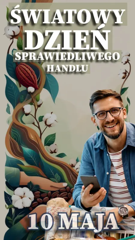 Ilustracja na wspomnienie o obchodach 10 maja - Dnia Walki Sprawiedliwego Handlu w blogu Moje Quo Vadis - mojequovadis.pl | PpiotrR.pl