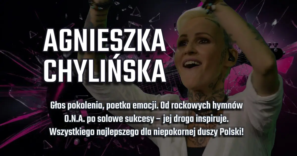 Agnieszka Chylińska na urodzinowym banerze w blogu Moje Quo Vadis - mojequovadis.pl | ppiotrr.pl