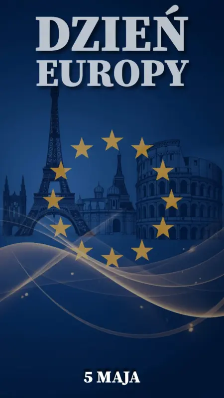 Ilustracja na wspomnienie o obchodach Dnia Europy obchodzonego dnia 5 maja w blogu Moje Quo Vadis - mojequovadis.pl | PpiotrR.pl