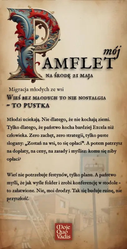 Srodowy Pamflet na 21 maja migracja mlodych ze wsi