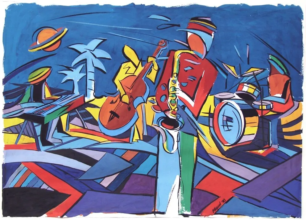22 maja 13 migueltomas pintura figura jazz sun ra