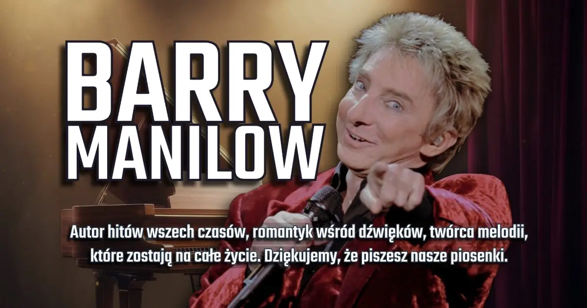 Barry Manilow na urodzinowym banerze w blogu Moje Quo Vadis - mojequovadis.pl | ppiotrr.pl