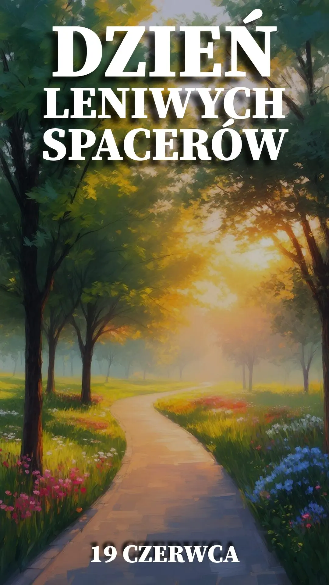 Ilustracja na wspomnienie o obchodach 19 czerwca Dnia Leniwych Spacerów w blogu Moje Quo Vadis - mojequovadis.pl | PpiotrR.pl