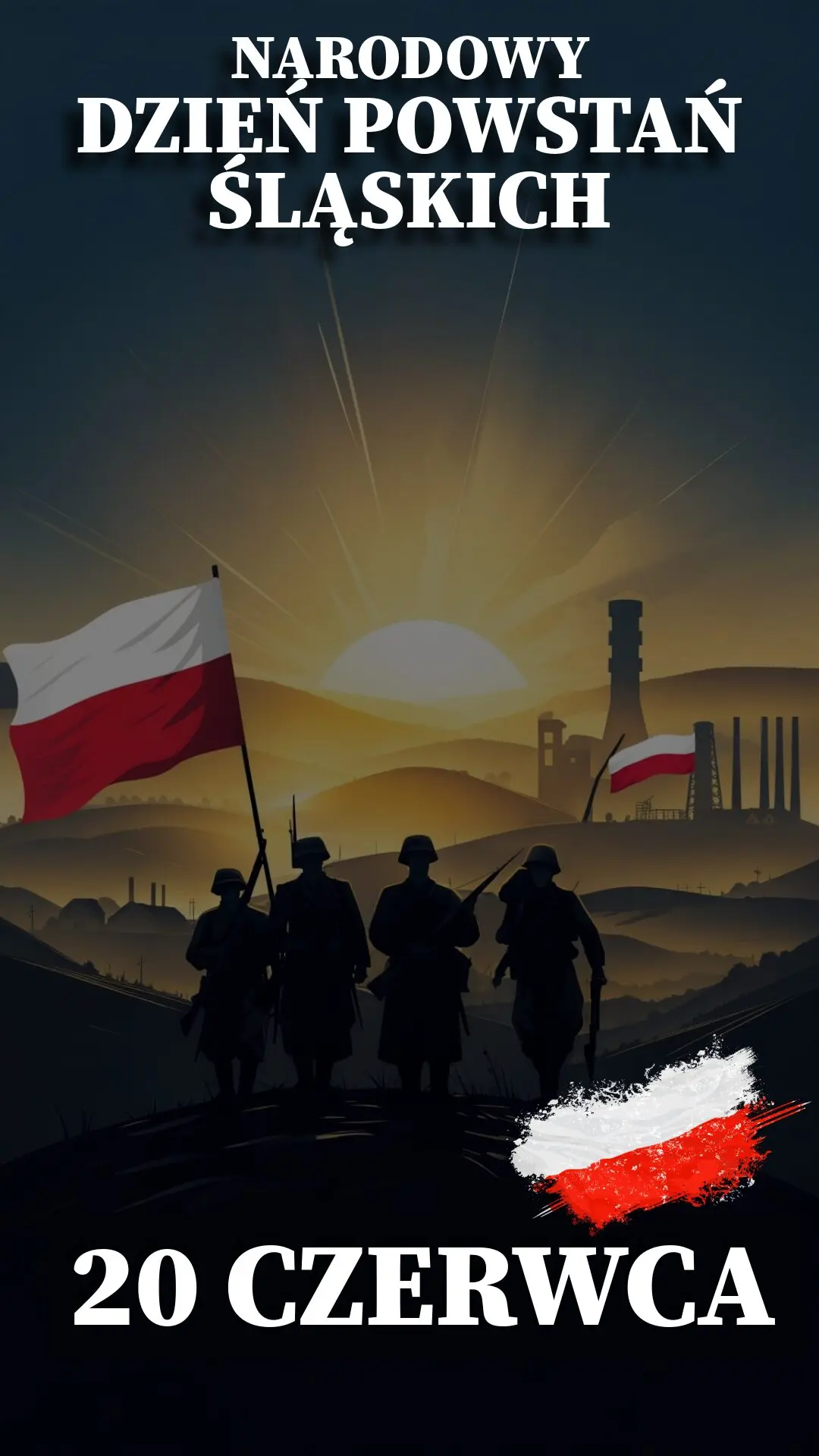Ilustracja na wspomnienie o obchodach 20 czerwca Narodowego Dnia Powstań Śląskich w blogu Moje Quo Vadis - mojequovadis.pl | PpiotrR.pl