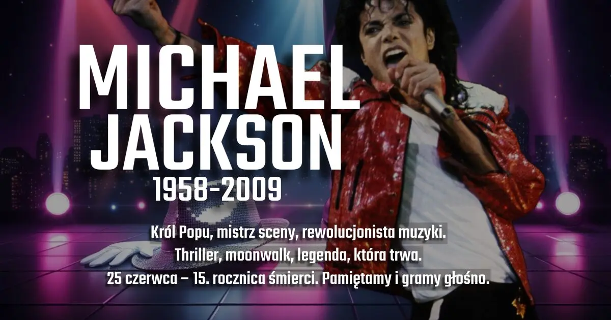 Michael Jackson na banerze wspomnieniowym w blogu Moje Quo Vadis - mojequovadis.pl | ppiotrr.pl