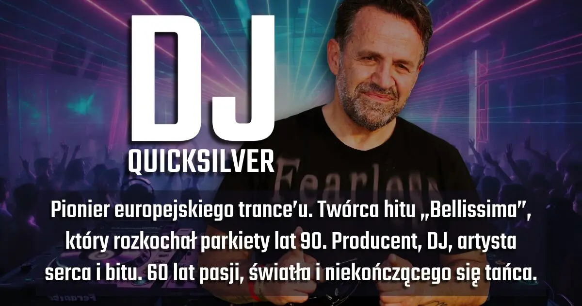 DJ Quicksilver na urodzinowym banerze w blogu Moje Quo Vadis - mojequovadis.pl | ppiotrr.pl