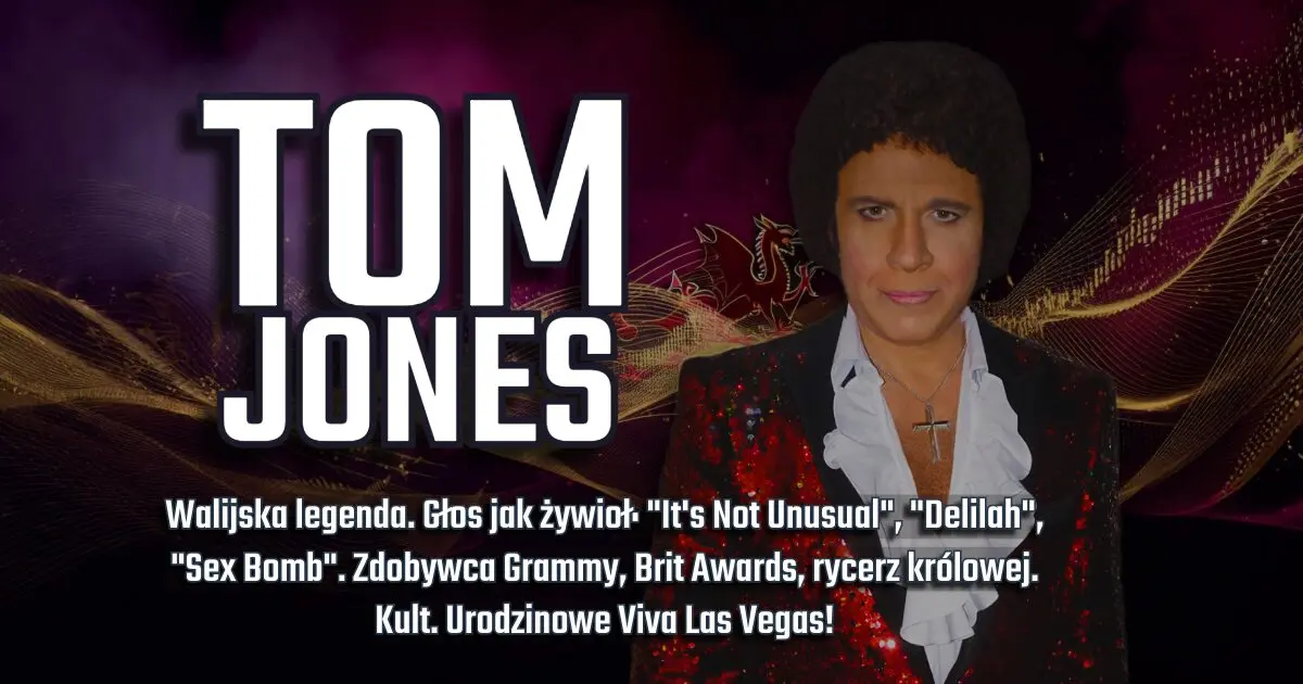 Tom Jones na urodzinowym banerze w blogu Moje Quo Vadis - mojequovadis.pl | ppiotrr.pl