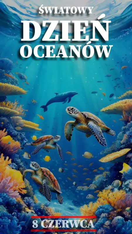 Ilustracja na wspomnienie o obchodach 8 czerwca Światowego Dnia Oceanów w blogu Moje Quo Vadis - mojequovadis.pl | PpiotrR.pl