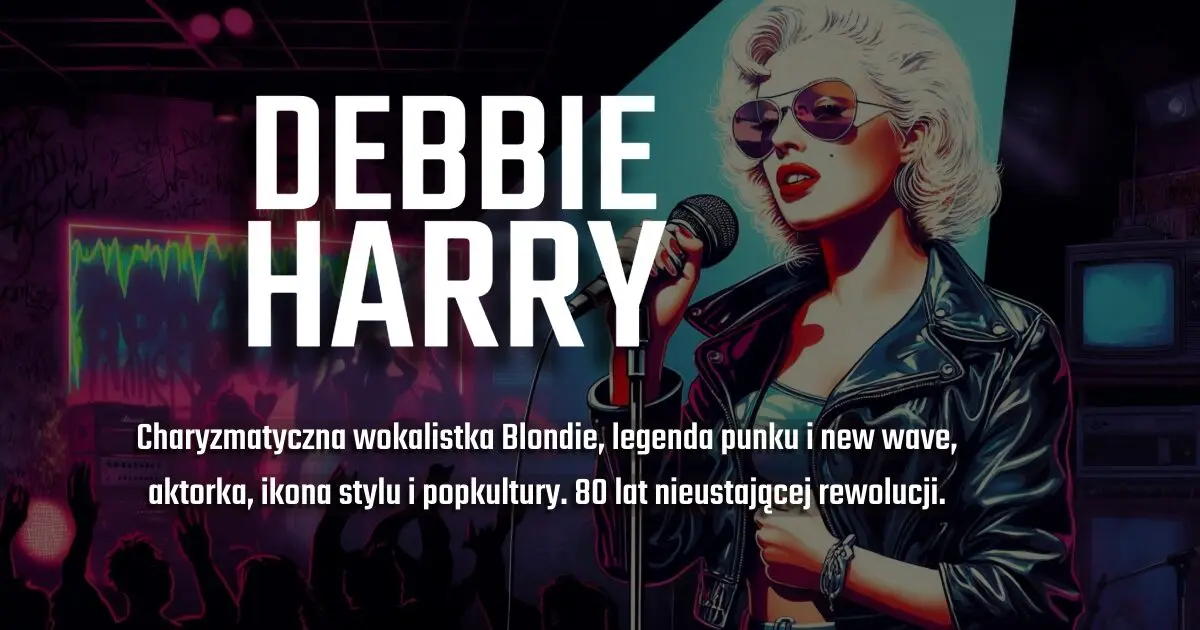 Debbie Harry na urodzinowym banerze w blogu Moje Quo Vadis - mojequovadis.pl | ppiotrr.pl