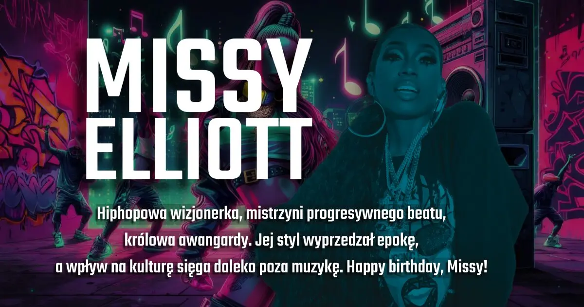Missy Elliott na urodzinowym banerze w blogu Moje Quo Vadis - mojequovadis.pl | ppiotrr.pl