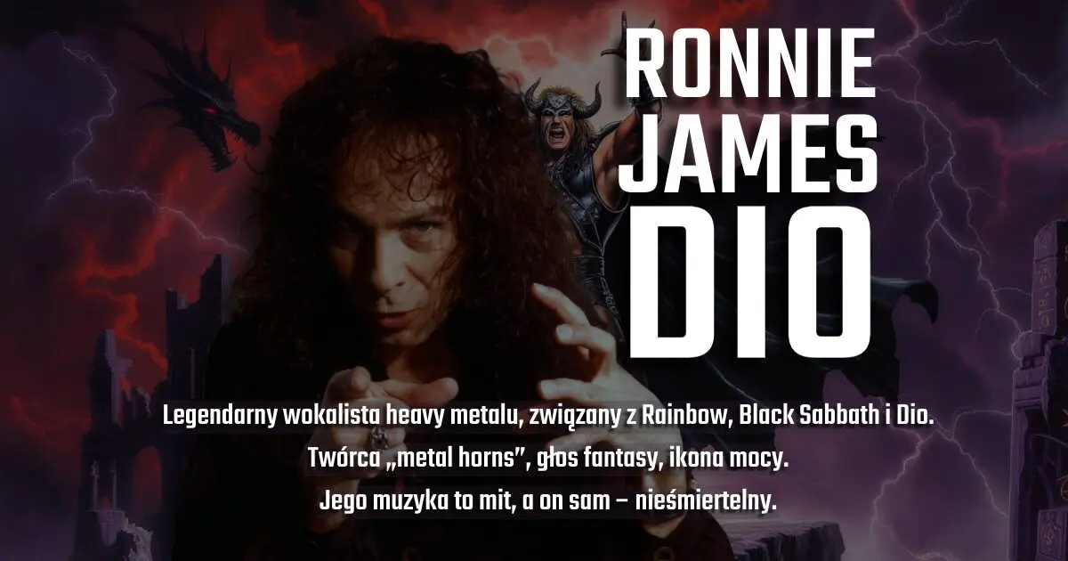 Ronnie James Dio na banerze wspomnieniowym w blogu Moje Quo Vadis - mojequovadis.pl | ppiotrr.pl