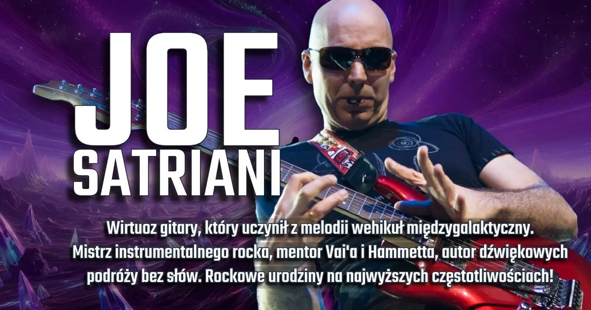 Joe Satriani na urodzinowym banerze w blogu Moje Quo Vadis - mojequovadis.pl | ppiotrr.pl
