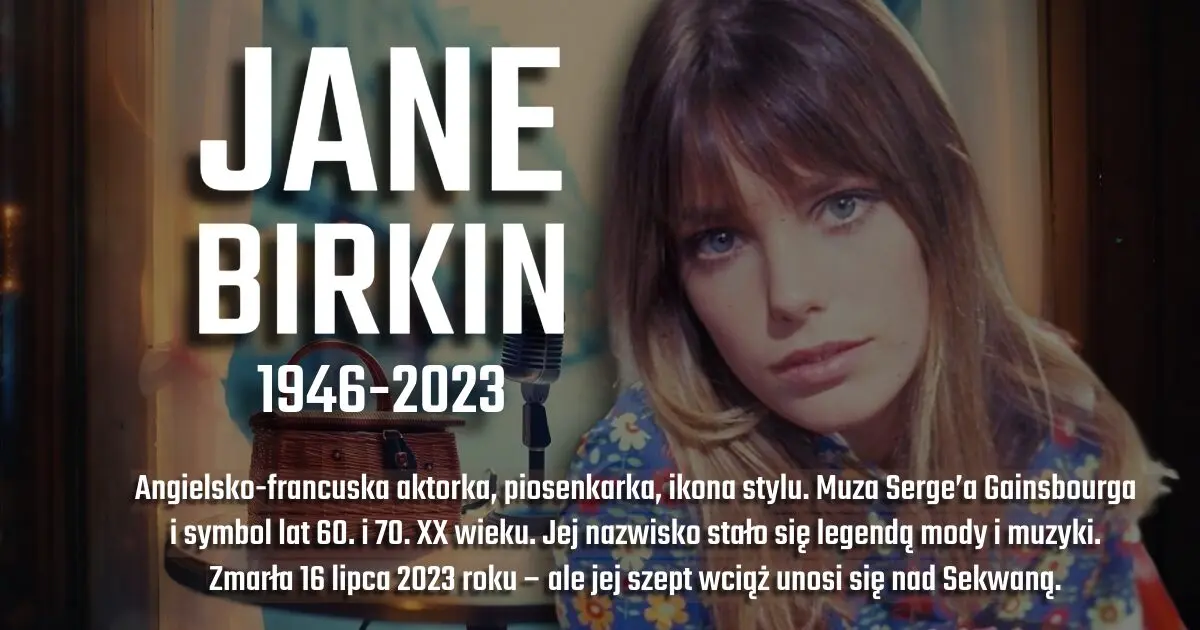 Jane Birkin na banerze wspomnieniowym w blogu Moje Quo Vadis - mojequovadis.pl | ppiotrr.pl