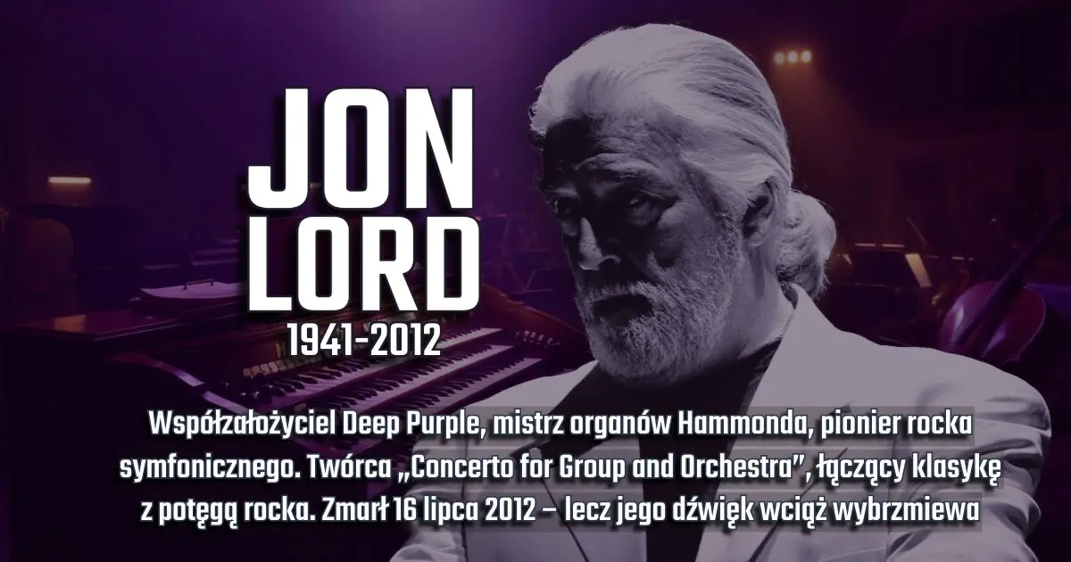 Jon Lord na banerze wspomnieniowym w blogu Moje Quo Vadis - mojequovadis.pl | ppiotrr.pl