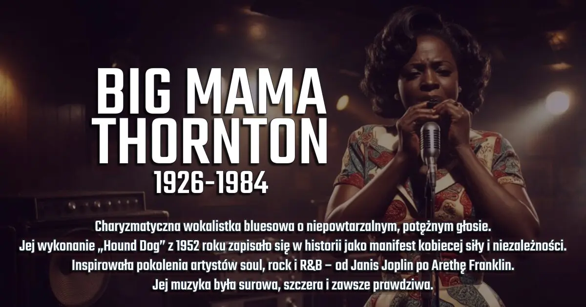 Big Mama Thornton na banerze wspomnieniowym w blogu Moje Quo Vadis - mojequovadis.pl | ppiotrr.pl