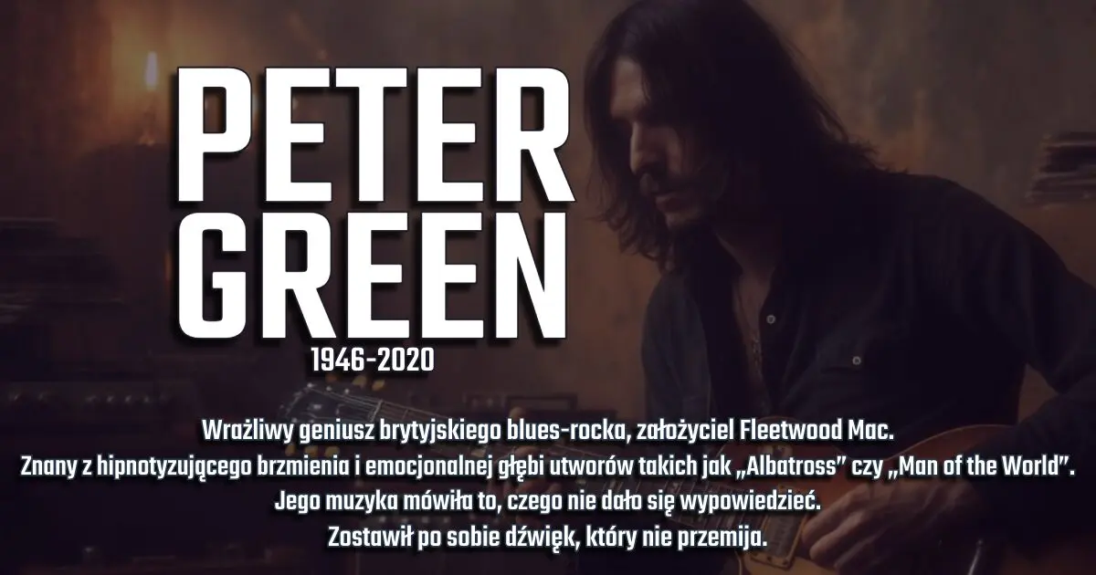 Peter Green na banerze wspomnieniowym w blogu Moje Quo Vadis - mojequovadis.pl | ppiotrr.pl