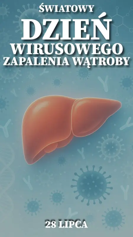 Ilustracja na wspomnienie o obchodach 27 lipca Światowego Dnia Wirusowego Zapalenia Wątroby w blogu Moje Quo Vadis - mojequovadis.pl | PpiotrR.pl