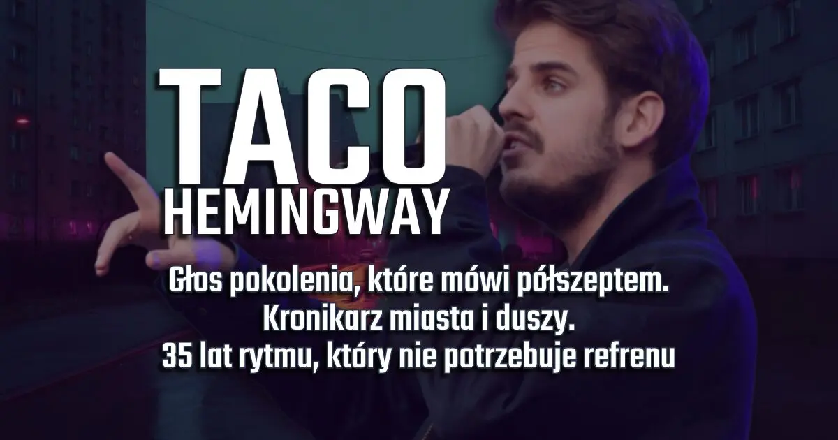 Taco Hemingway na urodzinowym banerze w blogu Moje Quo Vadis - mojequovadis.pl | ppiotrr.pl