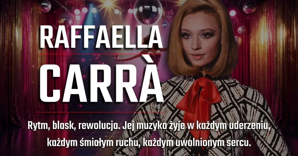 Raffaella Carrà na banerze wspomnieniowym w blogu Moje Quo Vadis - mojequovadis.pl | ppiotrr.pl
