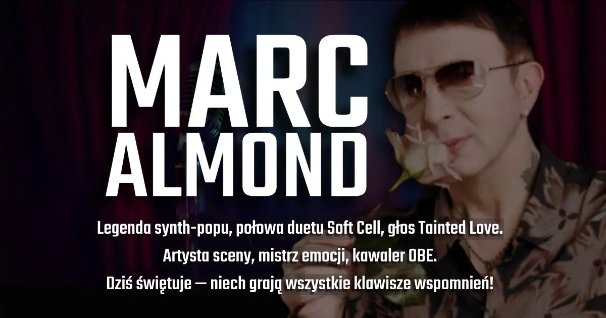 Marc Almond na urodzinowym banerze w blogu Moje Quo Vadis - mojequovadis.pl | ppiotrr.pl