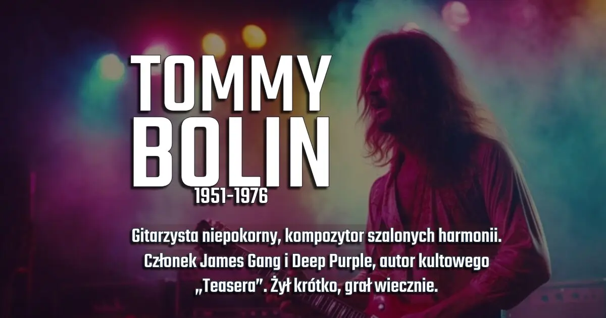 Tommy Bolin na banerze wspomnieniowym w blogu Moje Quo Vadis - mojequovadis.pl | ppiotrr.pl